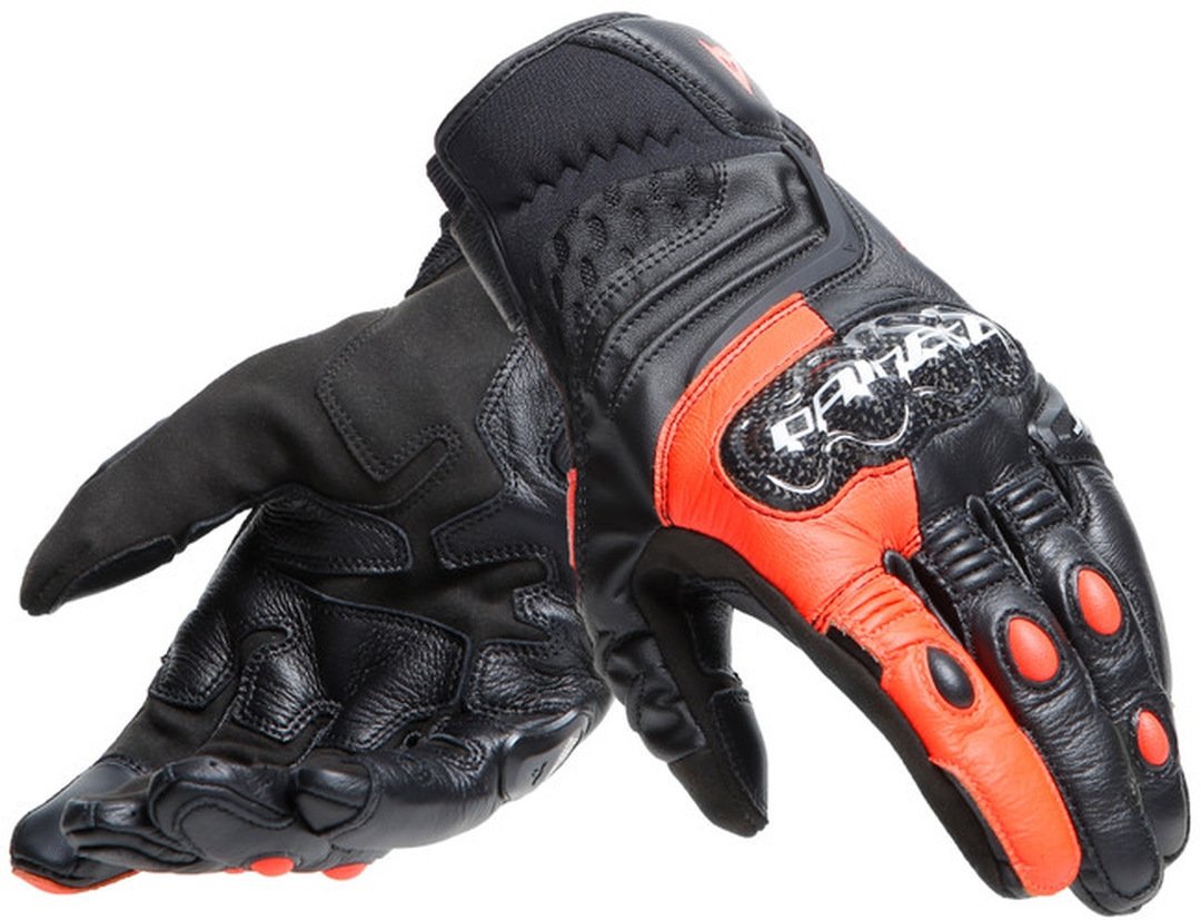 Dainese Carbon 4 Kısa Motosiklet Eldiveni Siyah-Kırmızı