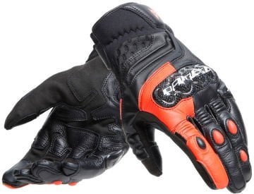 Dainese Carbon 4 Kısa Motosiklet Eldiveni Siyah-Kırmızı