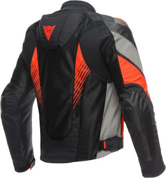 Dainese Super Rider 2 Absoluteshell Motosiklet Tekstil Ceket Siyah-Kırmızı