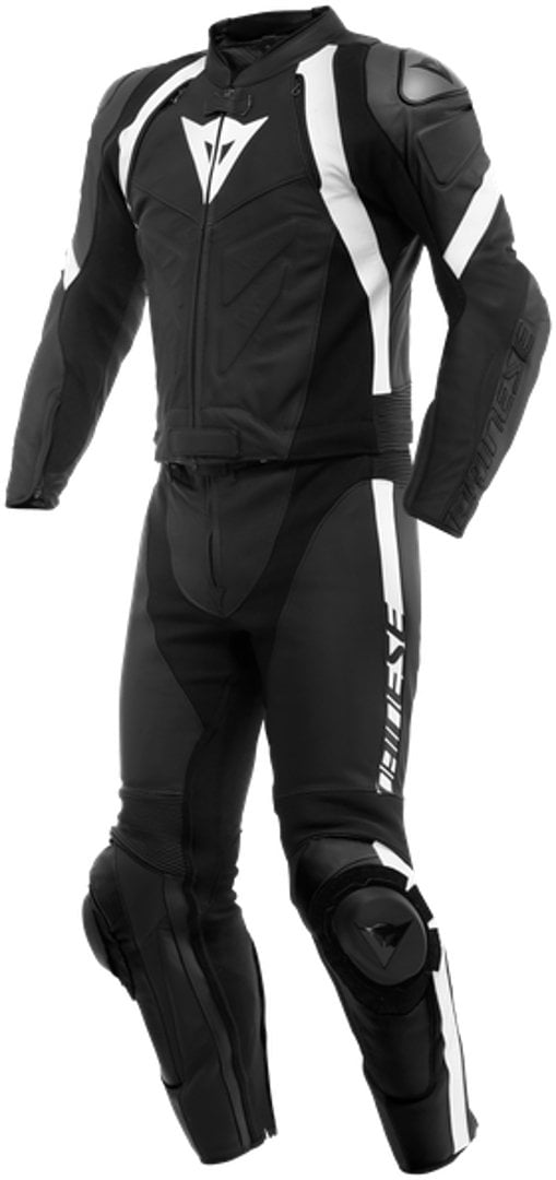Dainese Avro 4 2 Parça Motosiklet Deri Tulum Siyah-Beyaz