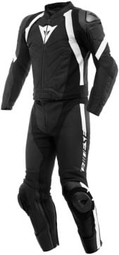 Dainese Avro 4 2 Parça Motosiklet Deri Tulum Siyah-Beyaz