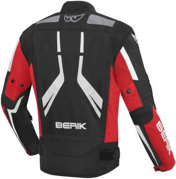 Berik Radic Evo Plus Waterproof Motosiklet Mont Siyah/Beyaz/Kırmızı