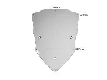 WRS Tur Tipi Ön Cam Füme Ducati Multistrada V2 / S 2022-2024
