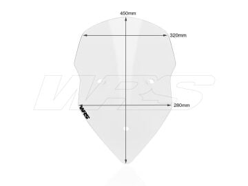WRS Ön Cam Intermedio Şeffaf Ducati Multistrada 1200 / S 2010-2012