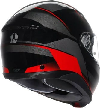 AGV Tourmodular Perception Kapalı Kask Siyah-Kırmızı