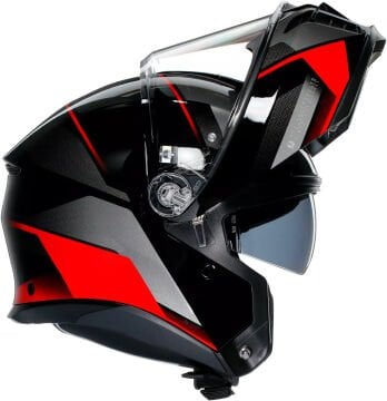 AGV Tourmodular Perception Kapalı Kask Siyah-Kırmızı