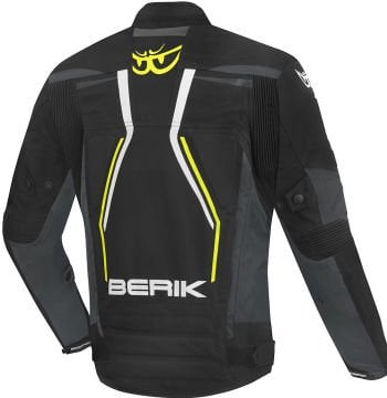 Berik Radic Evo Plus Waterproof Motosiklet Mont Siyah/Beyaz/Sarı/Gri