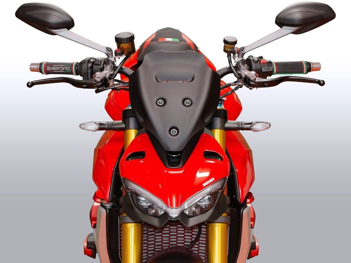 WRS Sport Ön Cam Plus Mat Siyah Ducati Streetfighter V4 / S 2020-2024