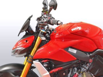 WRS Sport Ön Cam Mat Siyah Ducati Streetfighter V4 / S 2020-2024