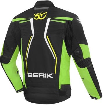 Berik Radic Evo Plus Waterproof Motosiklet Mont Siyah/Sarı/Yeşil