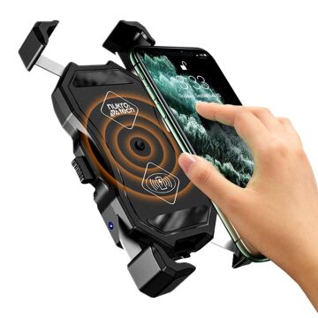 Nukrotech NPS Wireless şarj ve USB li Motosiklet Telefon Tutucu