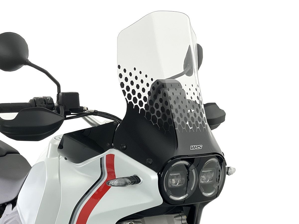 WRS Ön Cam Caponord Şeffaf Ducati Desert X / Rally / Discovery 2022-2025