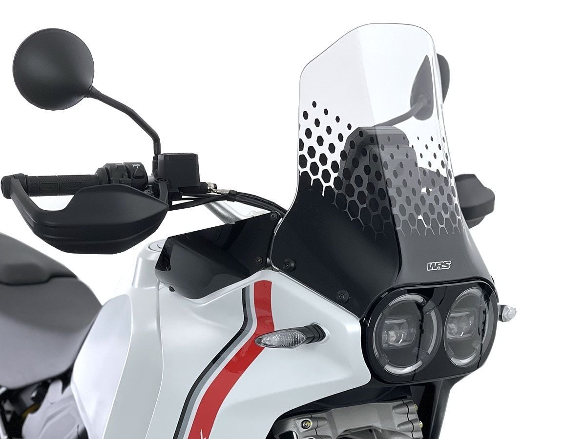 WRS Tur Tipi Ön Cam Şeffaf Ducati Desert X / Rally / Discovery 2022-2025