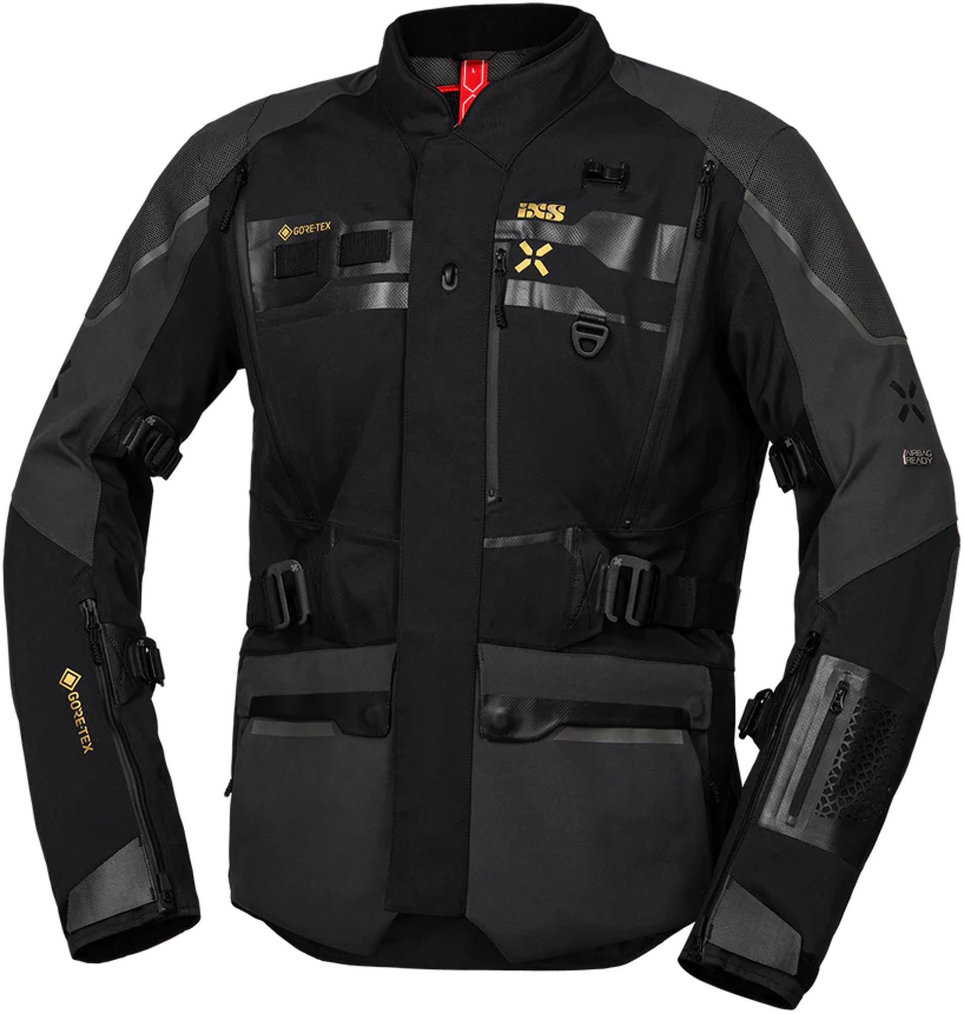 IXS Venture-Gore Tex Motosiklet Tekstil Mont Siyah