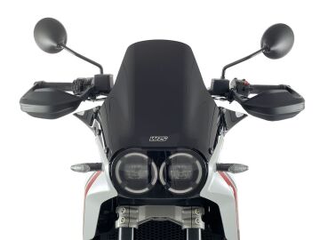 WRS Ön Cam Enduro Gloss Siyah Ducati Desert X / Rally / Discovery 2022-2025