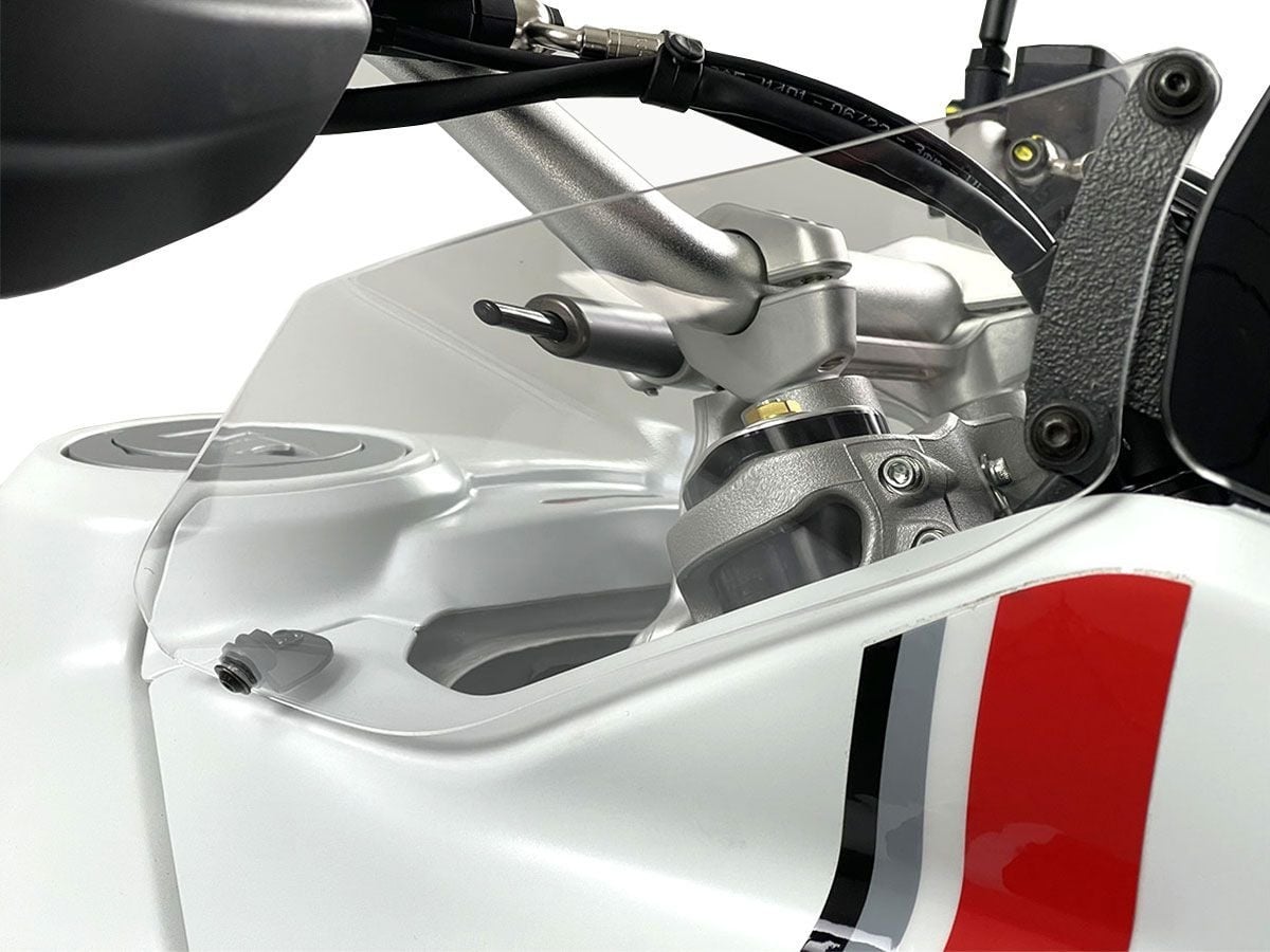 WRS Çift Side Air Deflektör Şeffaf Ducati Desert X / Rally / Discovery 2022-2025