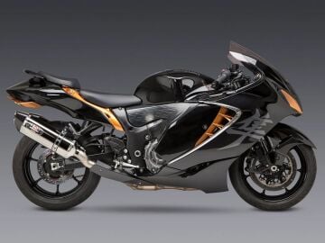 Suzuki Hayabusa 2022–2025 Yoshimura R-77 Çelik/Karbon Çift Slip-On Egzoz