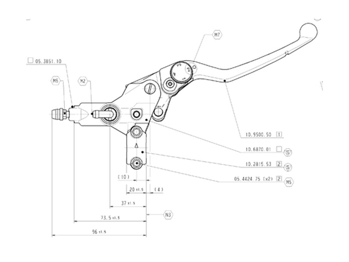 Brembo Aksiyel Ön PSC 16 Fren Pompası 10977010