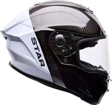Bell Race Star DLX Flex Strike Karbon Kapalı Kask Gümüş