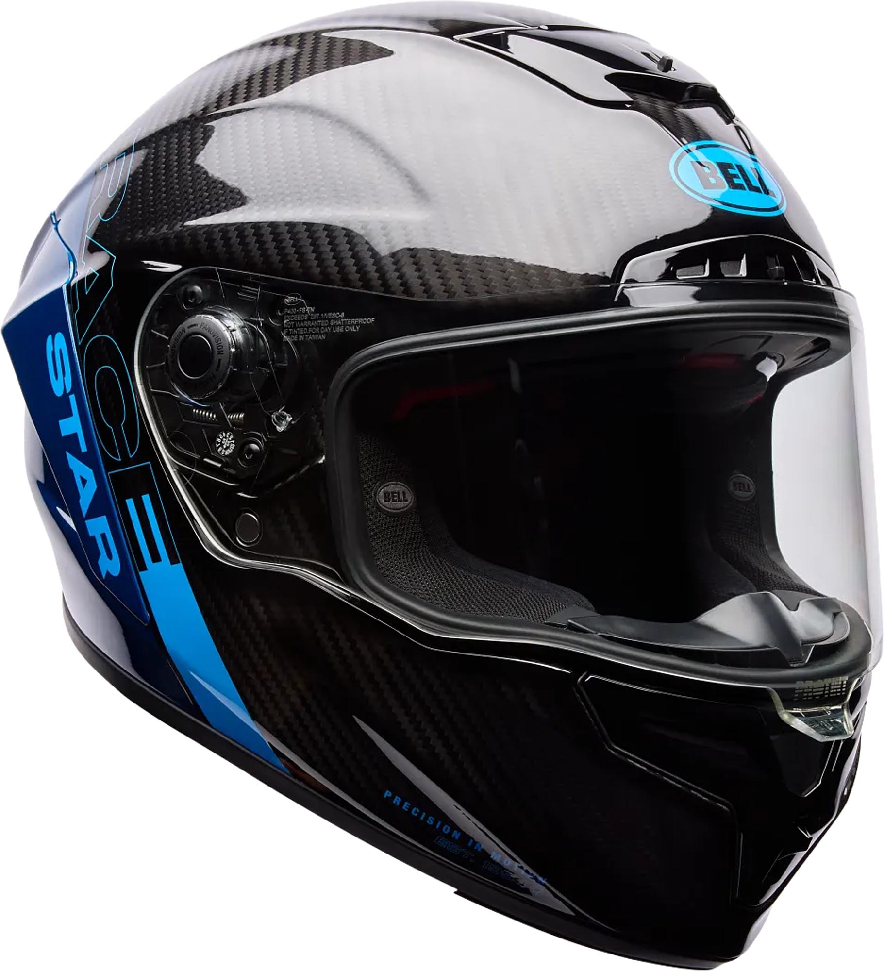 Bell Race Star DLX Flex Strike Karbon Kapalı Kask Mavi