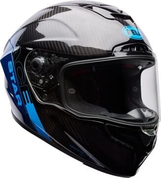 Bell Race Star DLX Flex Strike Karbon Kapalı Kask Mavi