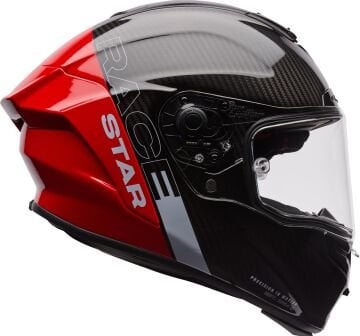 Bell Race Star DLX Flex Strike Karbon Kapalı Kask Kırmızı