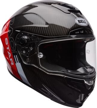 Bell Race Star DLX Flex Strike Karbon Kapalı Kask Kırmızı