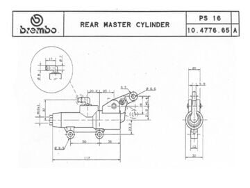 Brembo Arka PS 16 50MM Fren Pompası 10477665