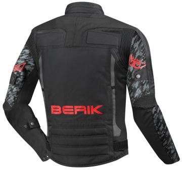 Berik Camo Street Waterproof Motosiklet Mont Siyah/Kırmızı