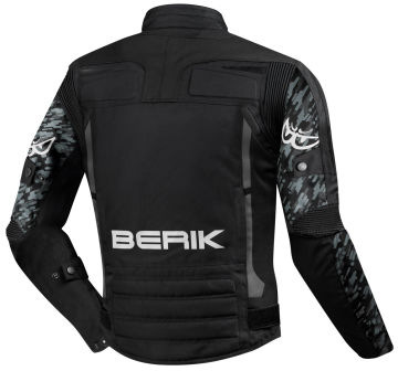 Berik Camo Street Waterproof Motosiklet Mont Siyah/Beyaz