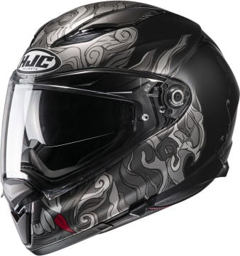 HJC F70 Kapalı Kask Spector Siyah-Gri