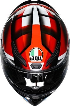AGV K-1 S Fastlap Kapalı Kask Siyah-Kırmızı-Mavi