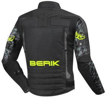 Berik Camo Street Waterproof Motosiklet Mont Siyah/Sarı