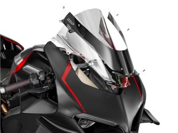 WRS CarbonSkin Ön Cam Kaplaması Carbon Plain Parlak Ducati Panigale V4 / S / R 2020-2024