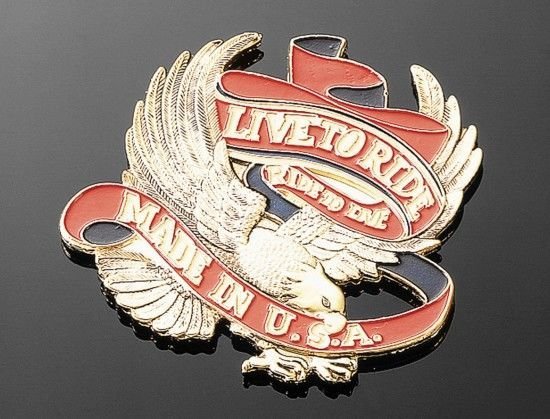 HIGHWAY HAWK 01-295 AMBLEM LIVE TO RIDE BUYUK
