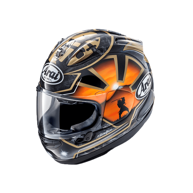 Arai RX-7V Pedrosa Spirit Gold Kapalı Kask