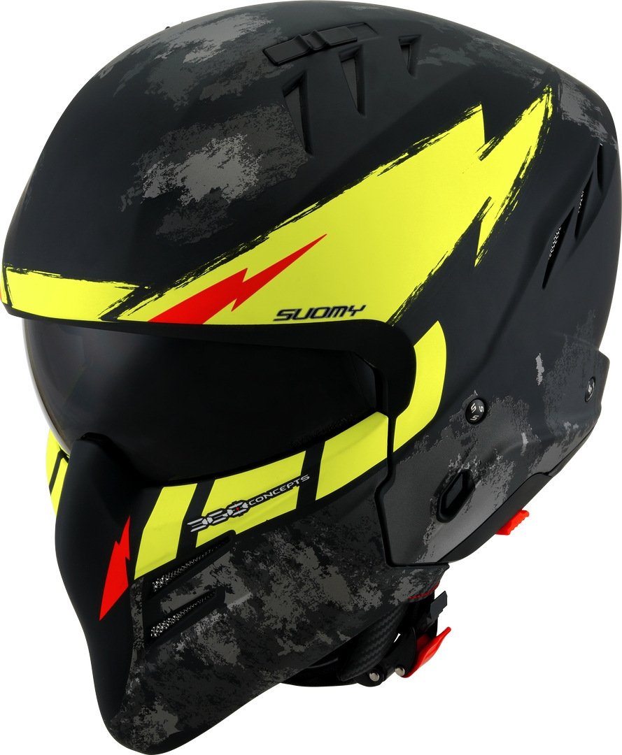 Suomy Armor Hi Volt Kask Siyah/Sarı
