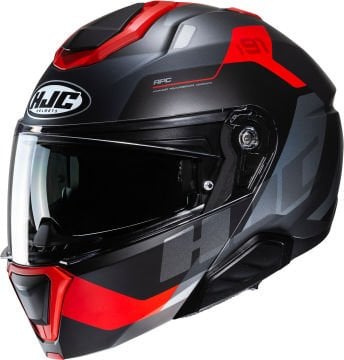 HJC i91 Carst Çene Açılır Kask Kırmızı