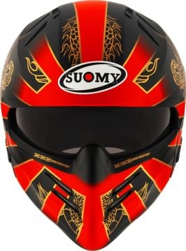 Suomy Armor Dragon Kask Koyu Mat Kırmızı