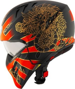 Suomy Armor Dragon Kask Koyu Mat Kırmızı