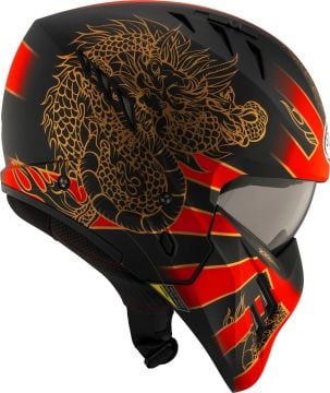 Suomy Armor Dragon Kask Koyu Mat Kırmızı
