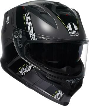 AGV K7 Kyber Kapalı Kask Mat Siyah-Sarı