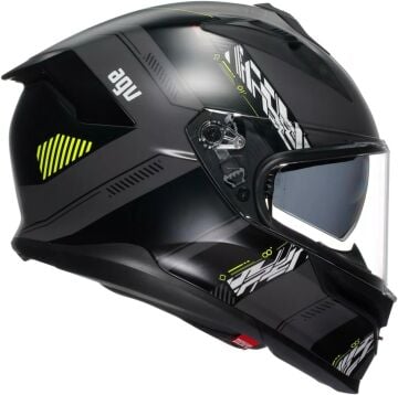 AGV K7 Kyber Kapalı Kask Mat Siyah-Sarı