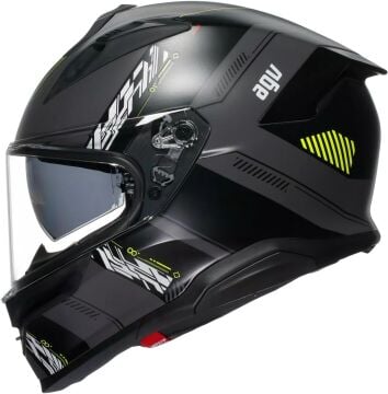 AGV K7 Kyber Kapalı Kask Mat Siyah-Sarı