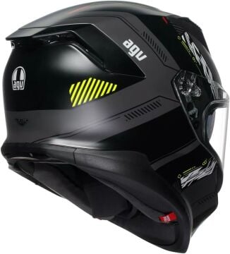 AGV K7 Kyber Kapalı Kask Mat Siyah-Sarı