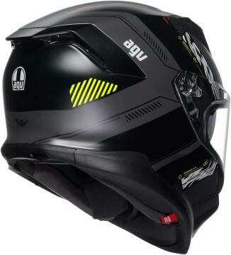 AGV K7 Kyber Kapalı Kask Mat Siyah-Sarı
