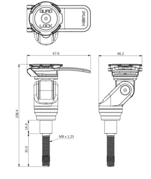 Quad Lock Handlebar Telefon Tutucu