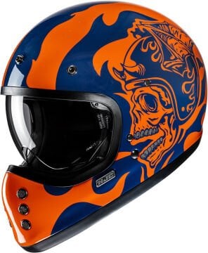 HJC V60 Flame Kapalı Kask Turuncu