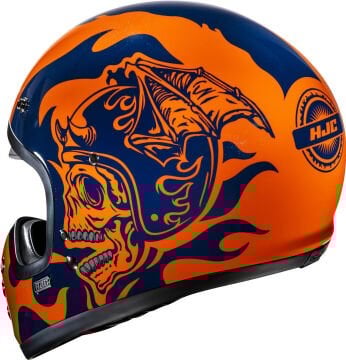 HJC V60 Flame Kapalı Kask Turuncu