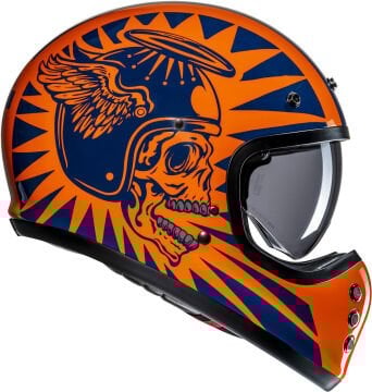 HJC V60 Flame Kapalı Kask Turuncu